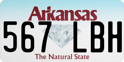 AR license plate 567LBH