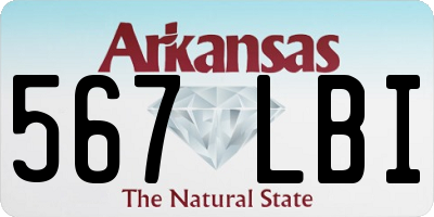 AR license plate 567LBI