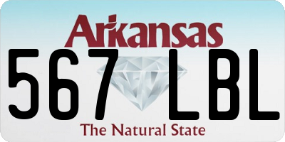 AR license plate 567LBL