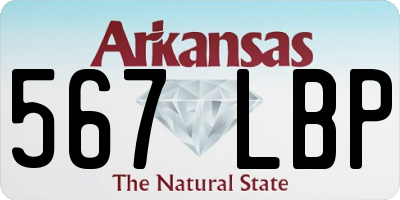AR license plate 567LBP