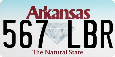 AR license plate 567LBR