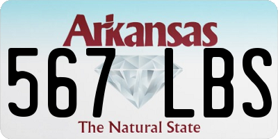 AR license plate 567LBS