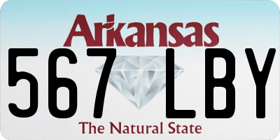 AR license plate 567LBY