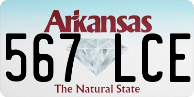 AR license plate 567LCE