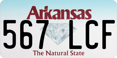 AR license plate 567LCF