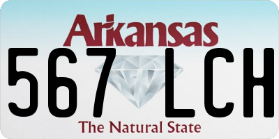 AR license plate 567LCH