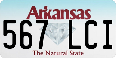 AR license plate 567LCI