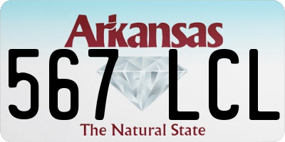 AR license plate 567LCL