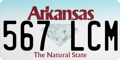 AR license plate 567LCM