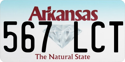 AR license plate 567LCT