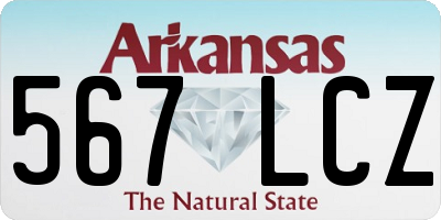 AR license plate 567LCZ
