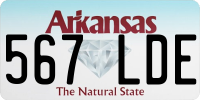 AR license plate 567LDE