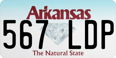 AR license plate 567LDP