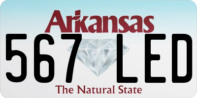 AR license plate 567LED