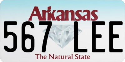 AR license plate 567LEE