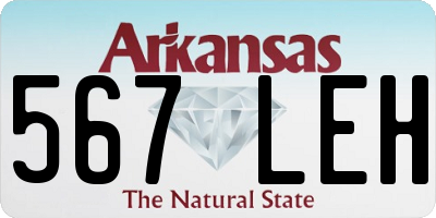 AR license plate 567LEH
