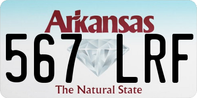 AR license plate 567LRF