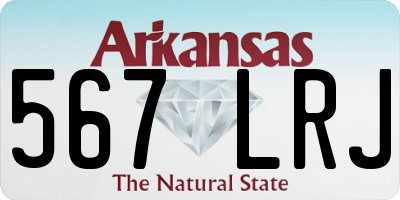 AR license plate 567LRJ