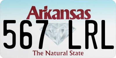 AR license plate 567LRL