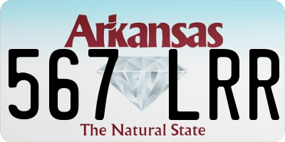 AR license plate 567LRR