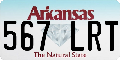 AR license plate 567LRT