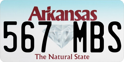 AR license plate 567MBS