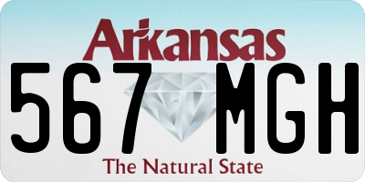 AR license plate 567MGH