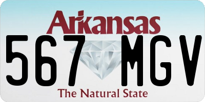 AR license plate 567MGV