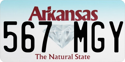 AR license plate 567MGY