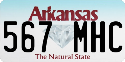 AR license plate 567MHC