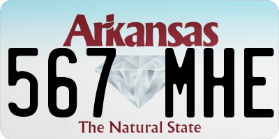 AR license plate 567MHE