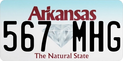 AR license plate 567MHG