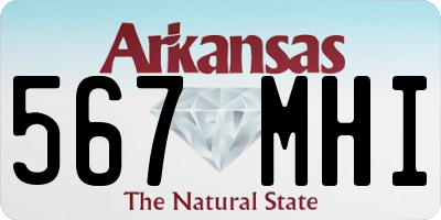 AR license plate 567MHI