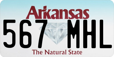 AR license plate 567MHL