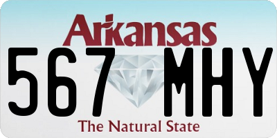 AR license plate 567MHY
