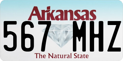 AR license plate 567MHZ