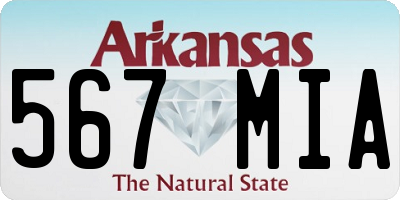 AR license plate 567MIA