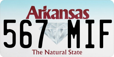 AR license plate 567MIF