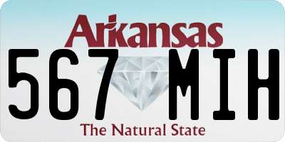 AR license plate 567MIH