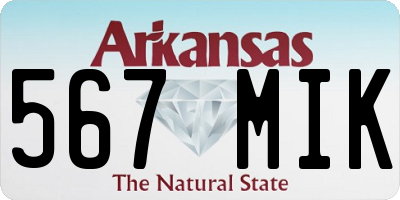 AR license plate 567MIK