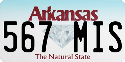 AR license plate 567MIS