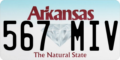 AR license plate 567MIV