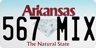 AR license plate 567MIX