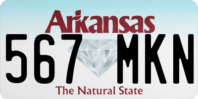 AR license plate 567MKN