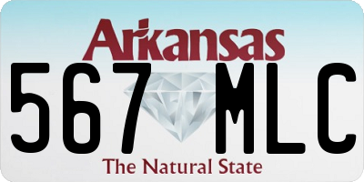 AR license plate 567MLC