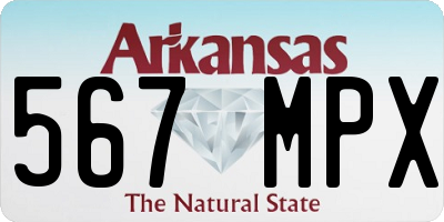 AR license plate 567MPX
