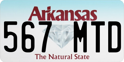 AR license plate 567MTD