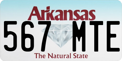 AR license plate 567MTE