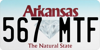 AR license plate 567MTF