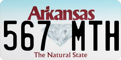 AR license plate 567MTH